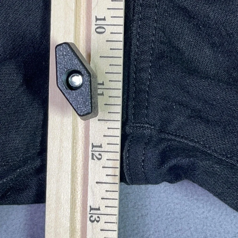 Madewell The Longline Straight Jeans Womens 28 Black Frost Magic Pockets NWT